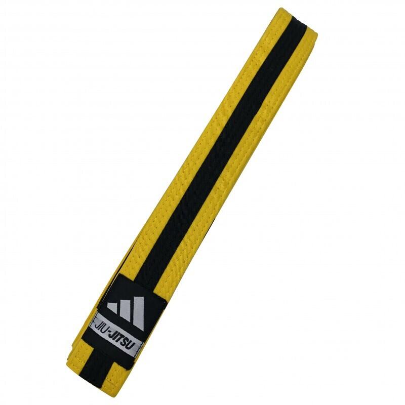Adidas - Ceinture Jiu-jitsu Brésilien Enfant Adidas - Ceinture De Kimono - Jaune|noir - M1 - Decathlon