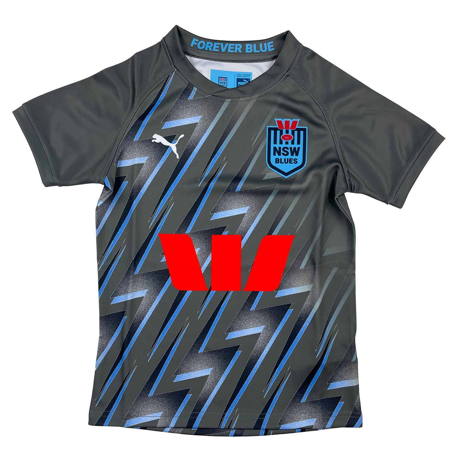Puma New South Wales Blues Kids 2023 Rugby Training Shirt PUMA Decathlon