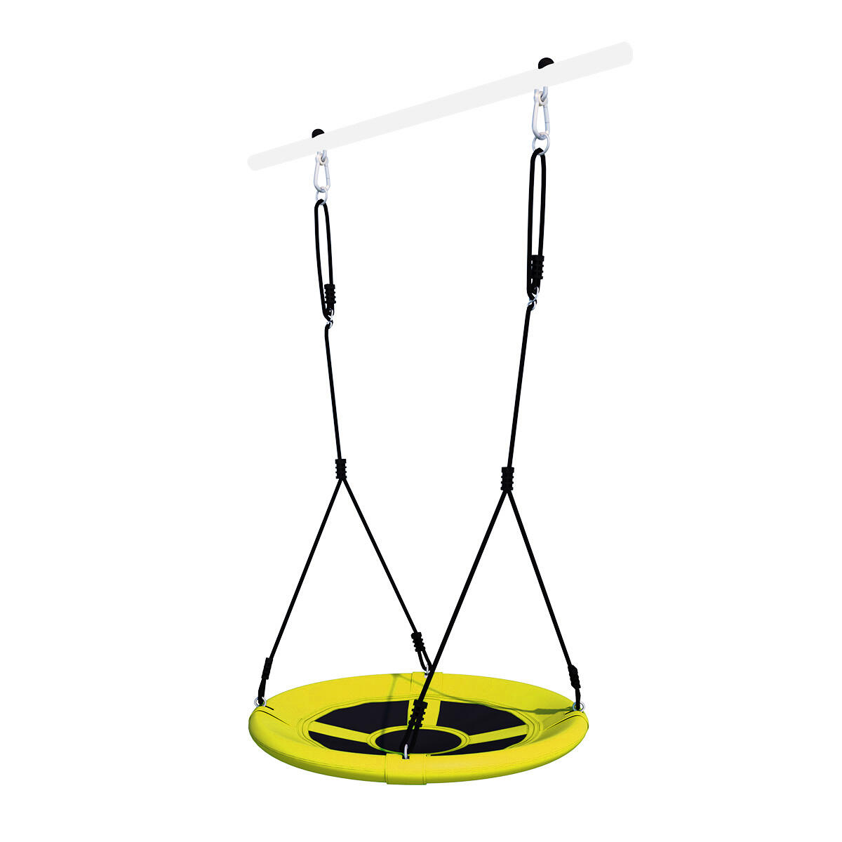 Jeflex - Balançoire Nid Pour Structure D'Escalade Jusqu'à 120 Kg - Balançoire - Jaune|noir - Taille Unique - Decathlon