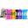 TOSSIT Jeu de Fléchettes Ventouse Silicone, Family Pack, Rose Violet Bleu Jaune