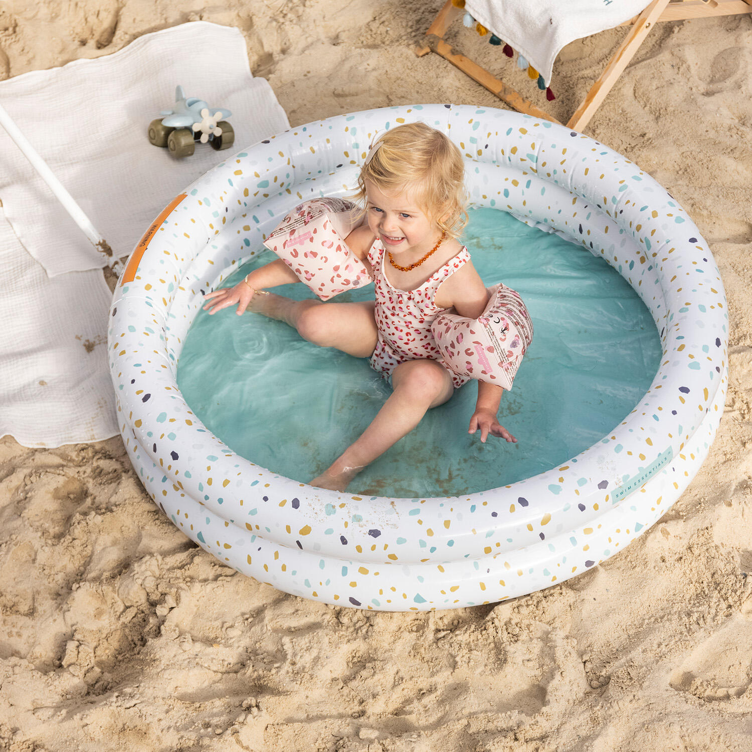 Piscina para niños - Blanco - Terrazzo Dream - Ø 100 cm 4/7