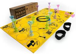 TOSSIT Board Plateau De Jeu pour Fléchettes, Version Beer