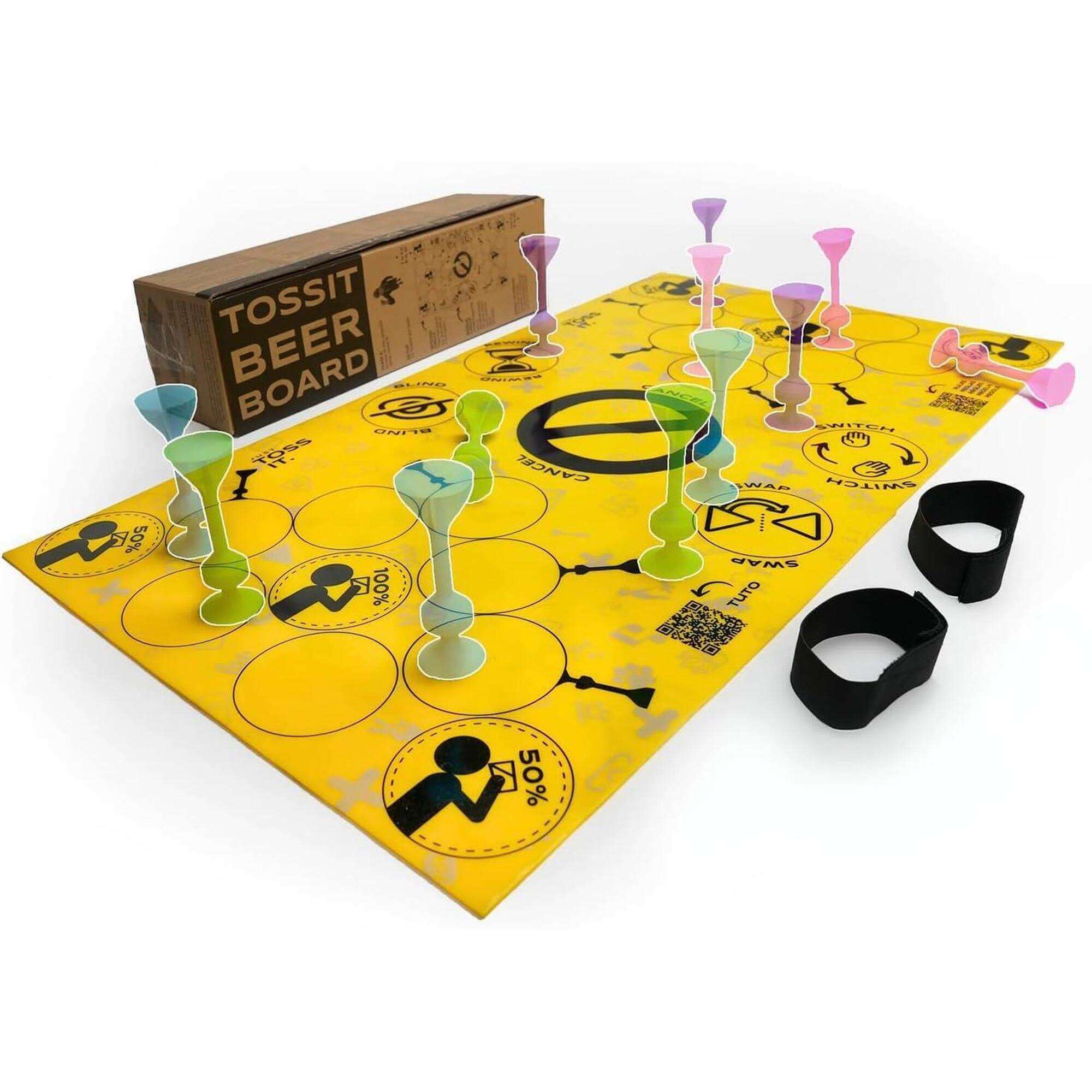 Tossit - Tossit Board Plateau De Jeu Pour Fléchettes, Version Beer - Fléchette - Jaune - Taille Unique - Decathlon