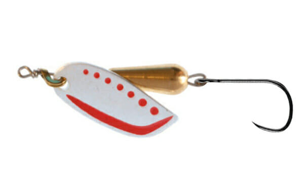 Cuiller - Stucki Brauen Single hook 2 (10gr) - barbless - silver/red 1/1