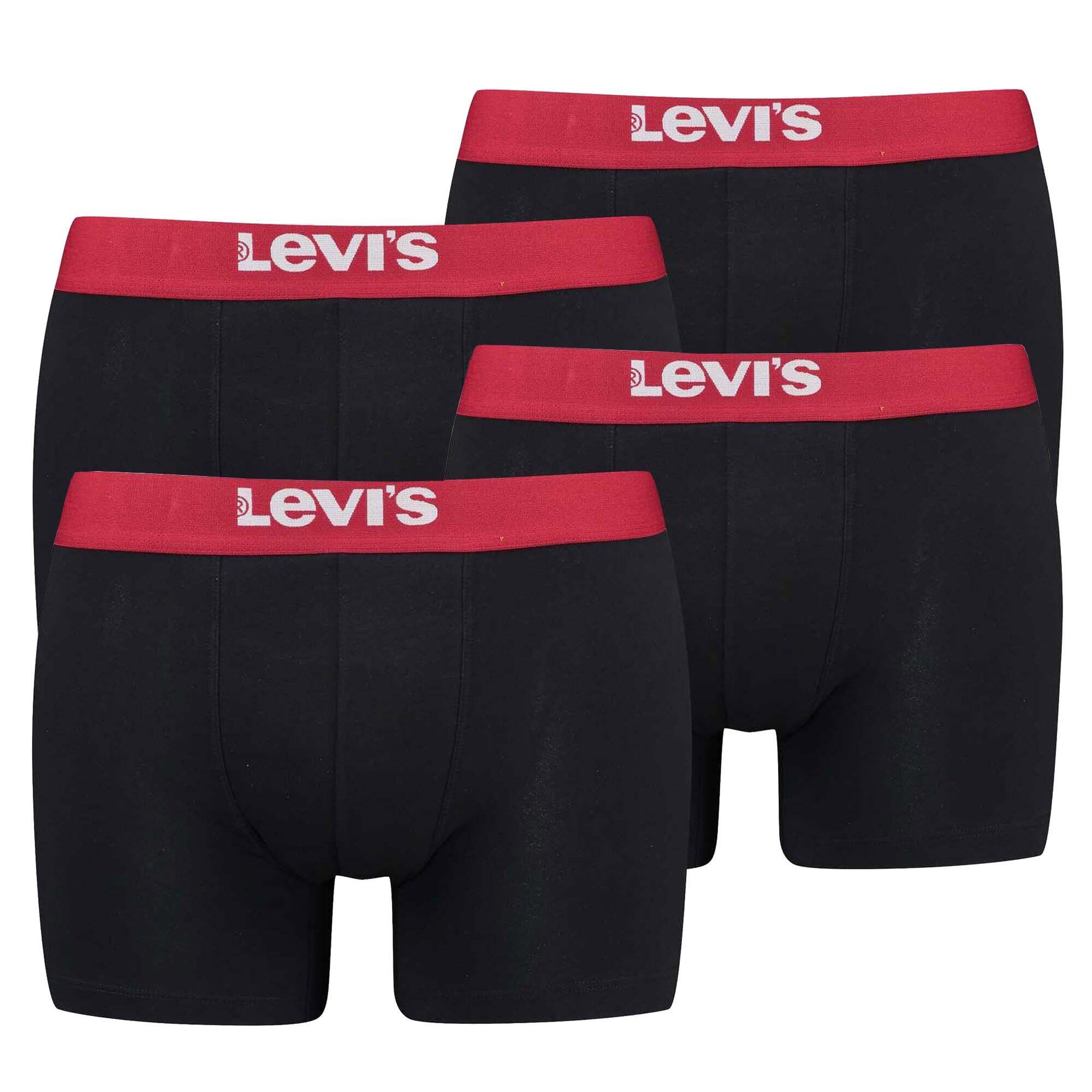 LEVI'S Boxershort Herren 4er Pack Stretch