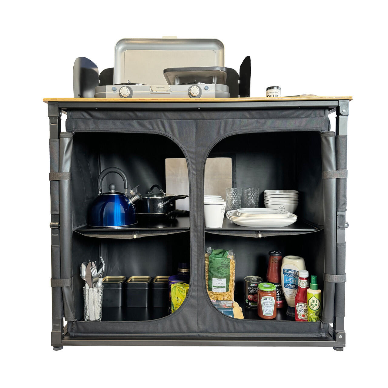 OLPRO Deluxe Camp Kitchen with Double Cupboard 5/7