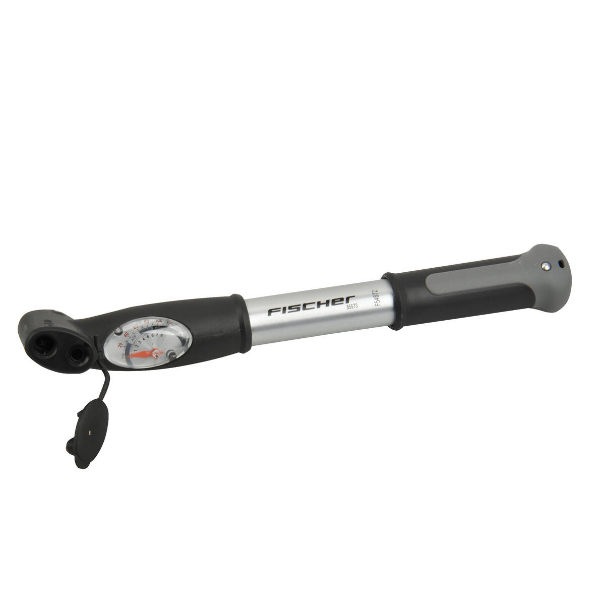 FISCHER BIKE FISCHER Minipumpe Aluminium mit Doppelhub-Funktion