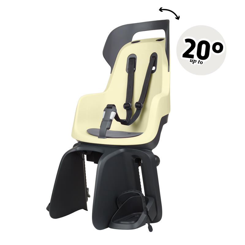 Silla Bicicleta reclinable Trasera GO Portaequipajes Amarillo Pastel