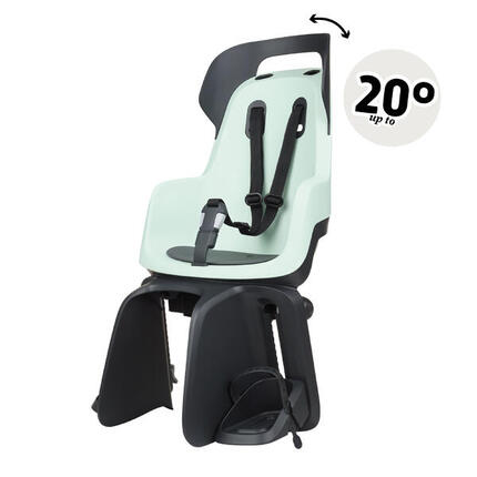 Siège vélo arrière inclinable GO pour porte-bagages Marshmallow Vert Pastel