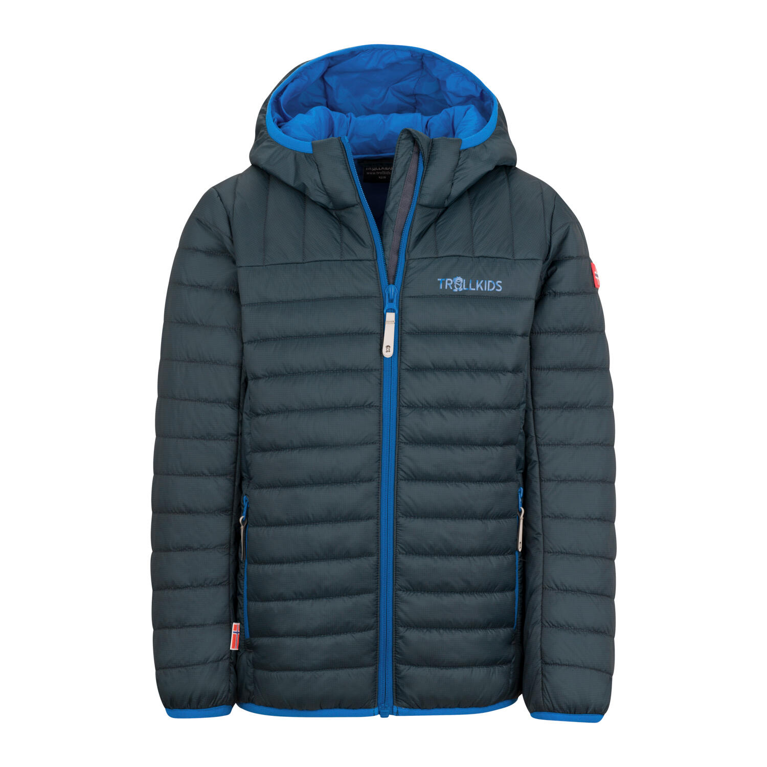 TROLLKIDS Kinder Steppjacke Eikefjord Dunkelblau/Kobaltblau