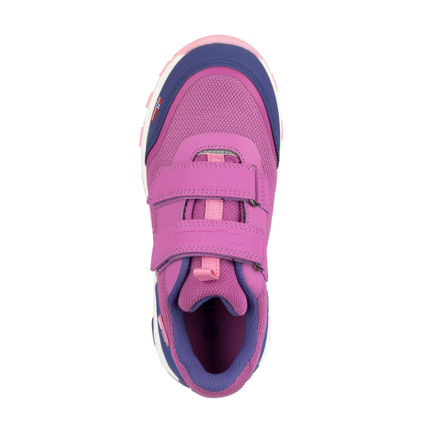 Chaussures de randonnée enfant Preikestolen mauve rose/violet bleu/rose 3/4