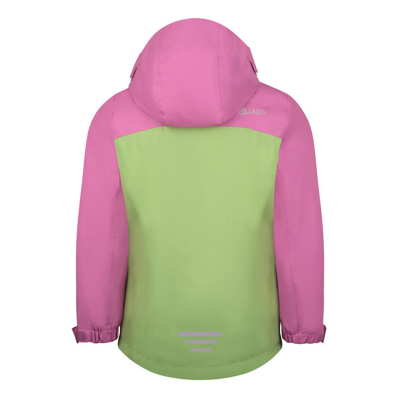 Veste 3 en 1 pour enfants Bryggen rose mauve/vert pistache/rose