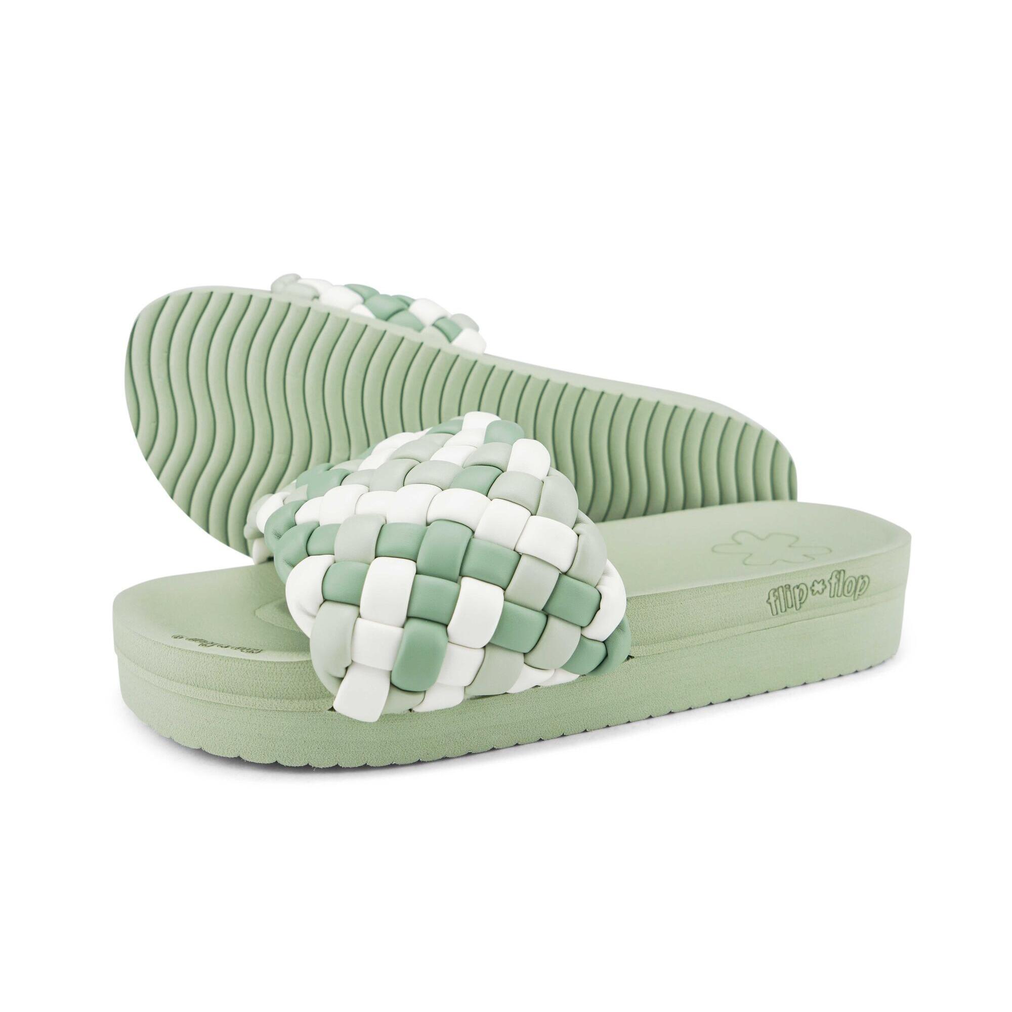 Flip Flop - Femme Weave*hi Slides Vert Matcha - Sandales - Decathlon