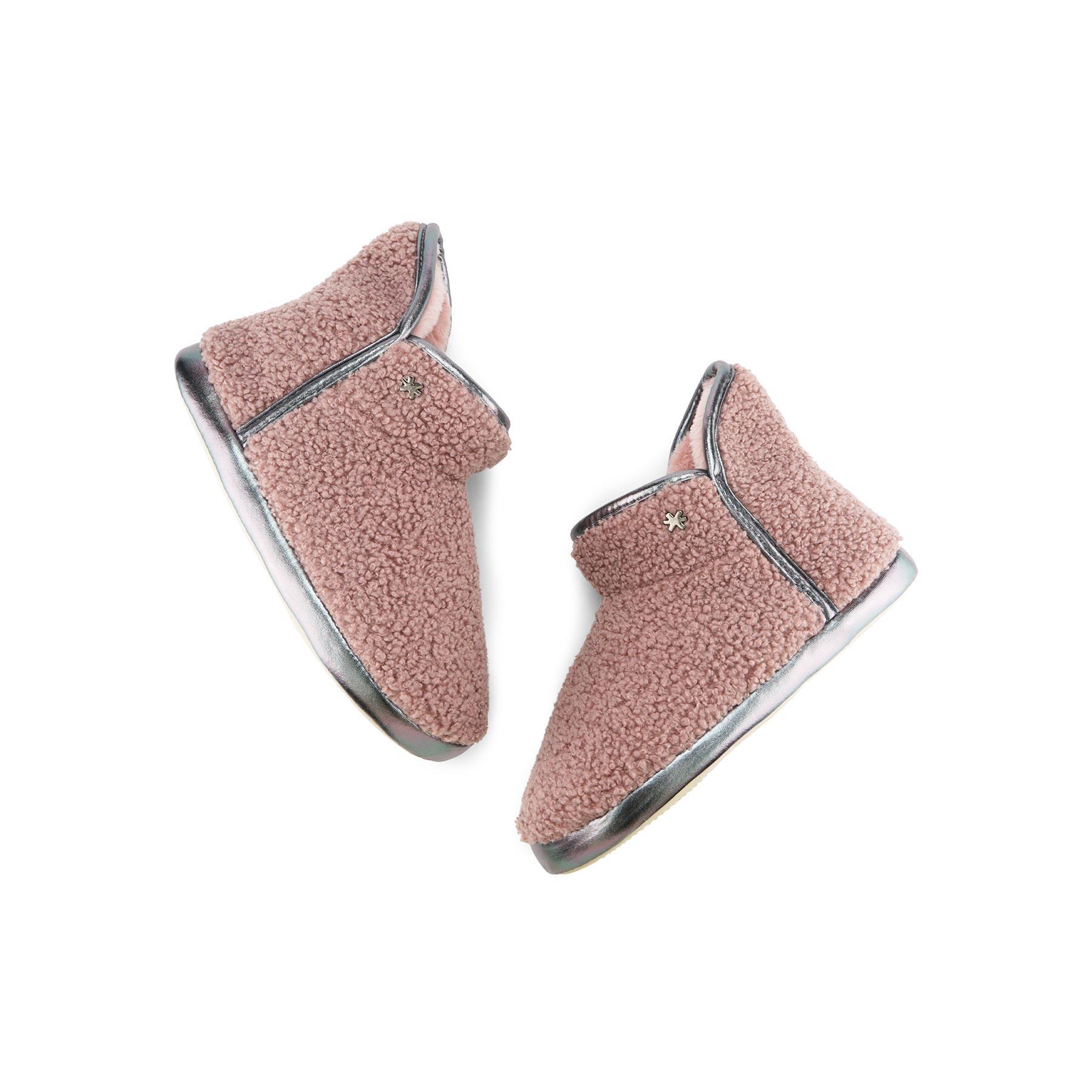 Femme bonny*teddy Pantoufle Vieux rose / Argent 3/3
