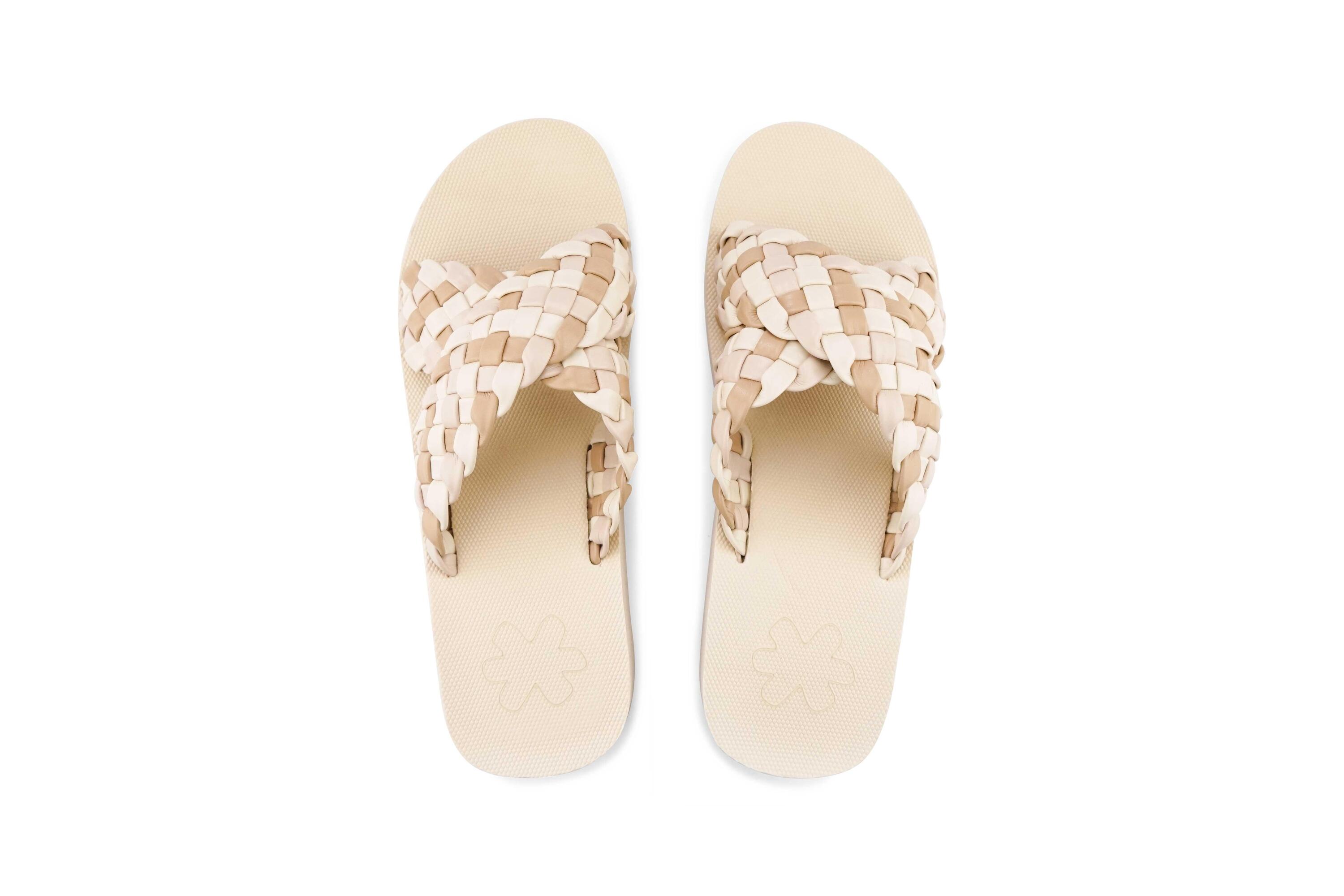 Donna sandalo wedgy*cross Beige 3/4
