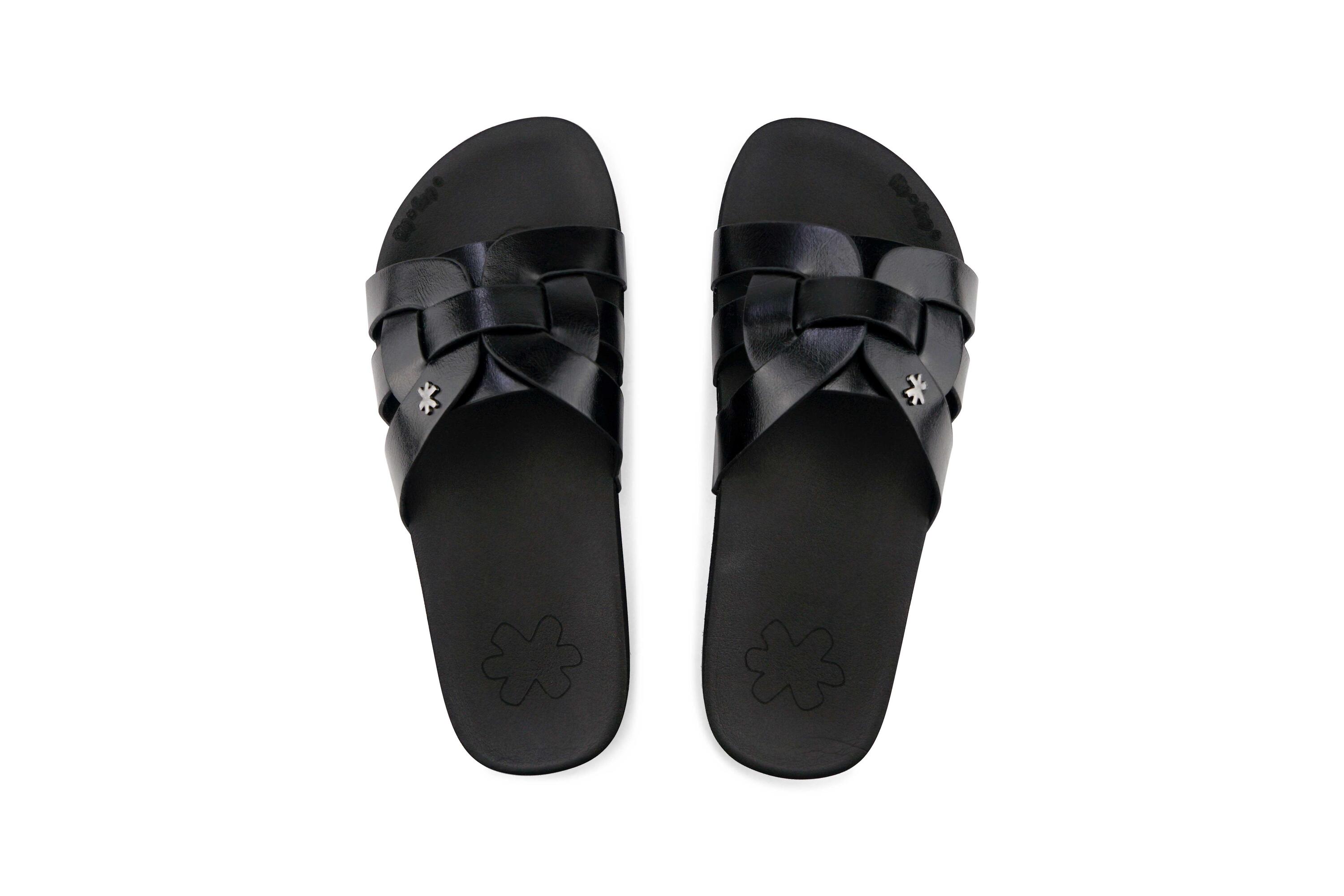 Donna toscany Slides Nero 3/4