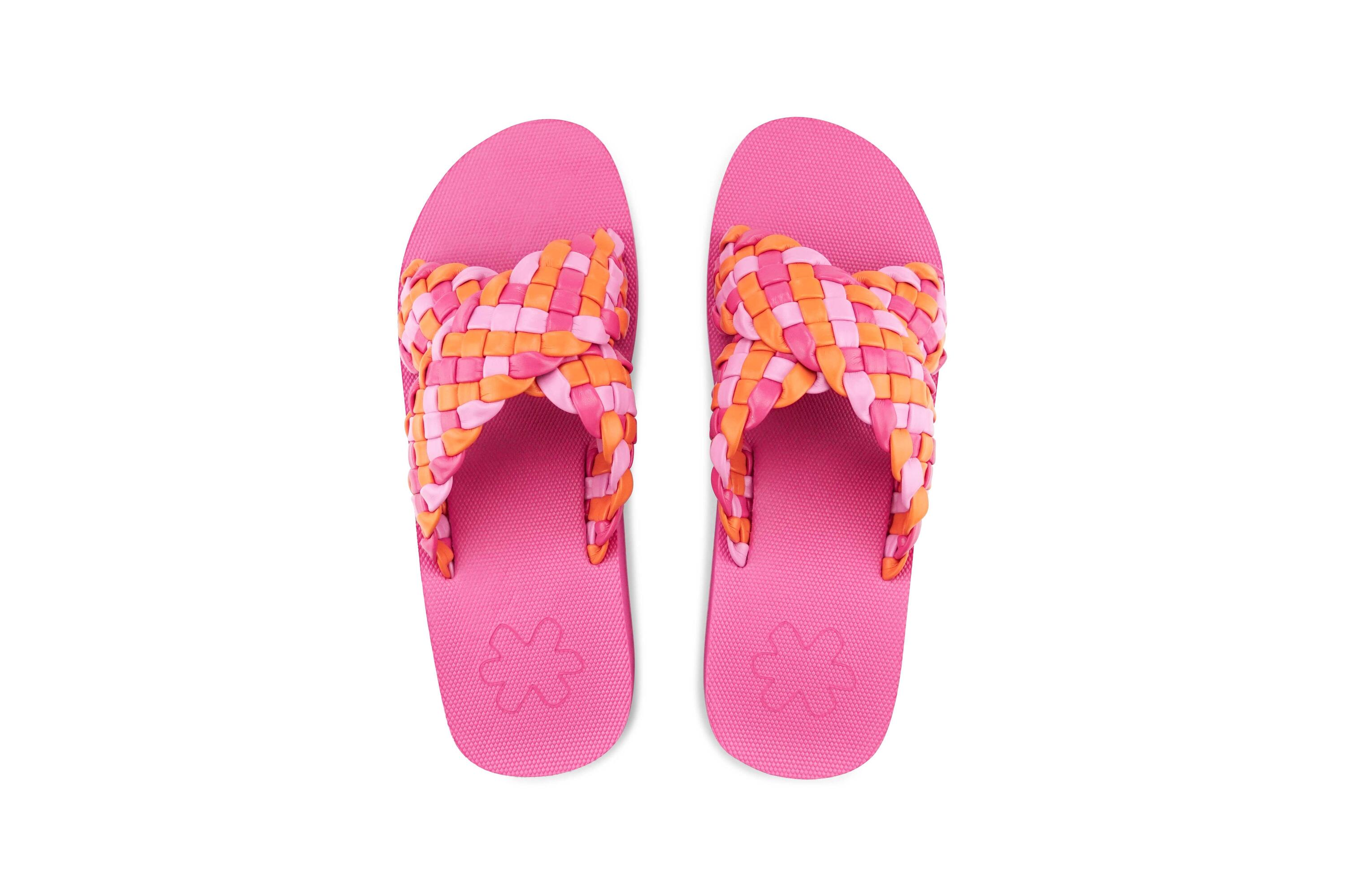 Donna sandalo wedgy*cross rosa 3/4