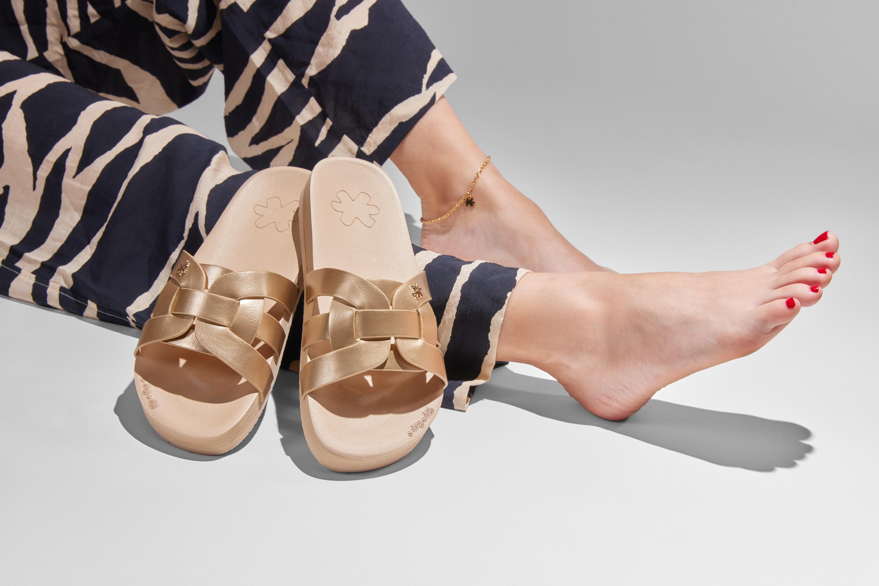 Donna toscany Slides Oro 4/4