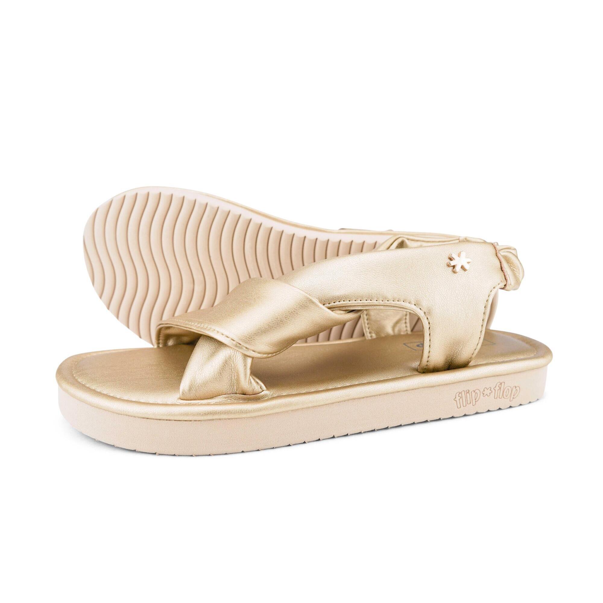 Flip Flop - Femme Fauna*sandal Sandale Or - Sandales - Jaune - Decathlon