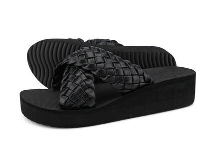 Femme wedgy*cross Sandale Noir
