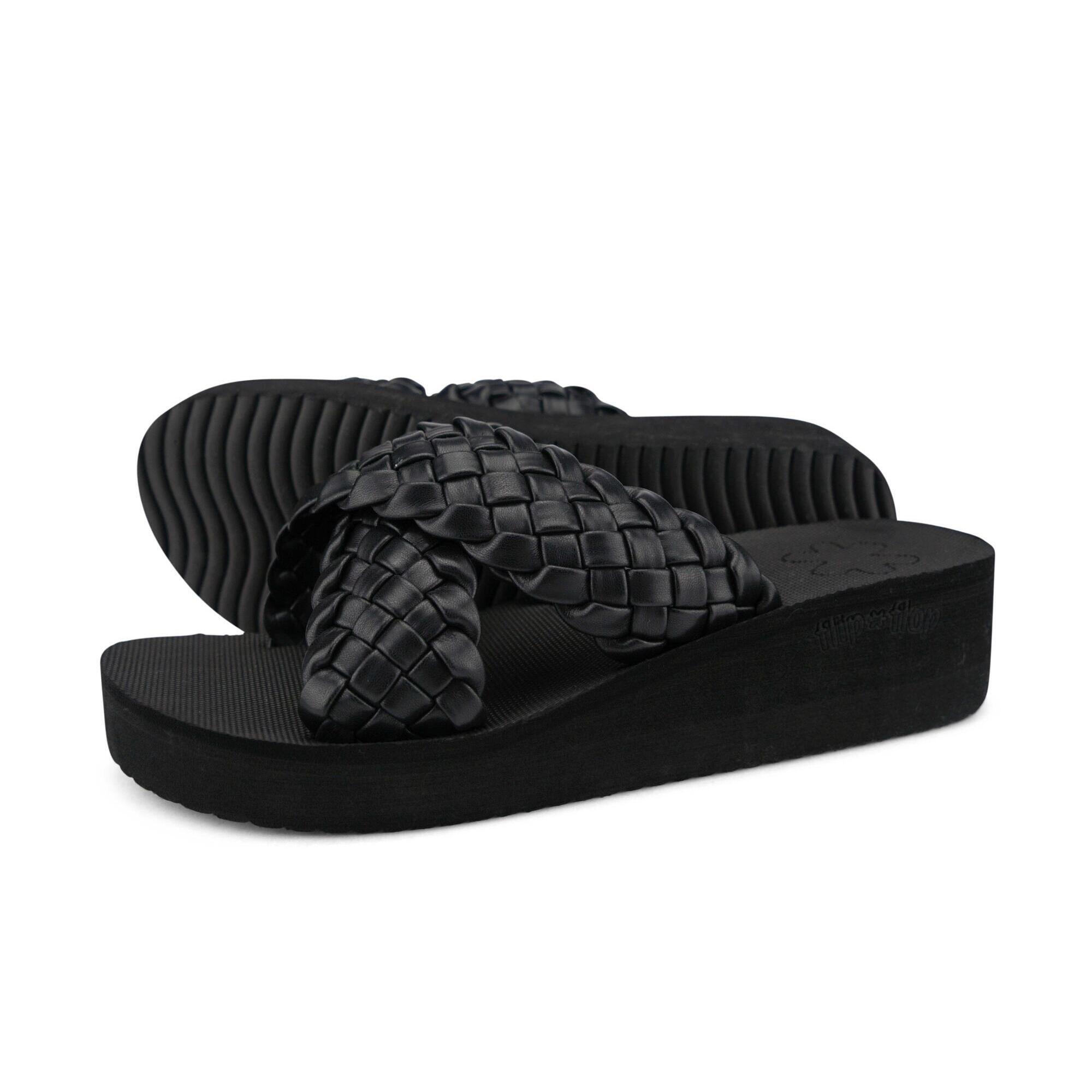 Flip Flop - Femme Wedgy*cross Sandale Noir - Sandales - Noir - Decathlon