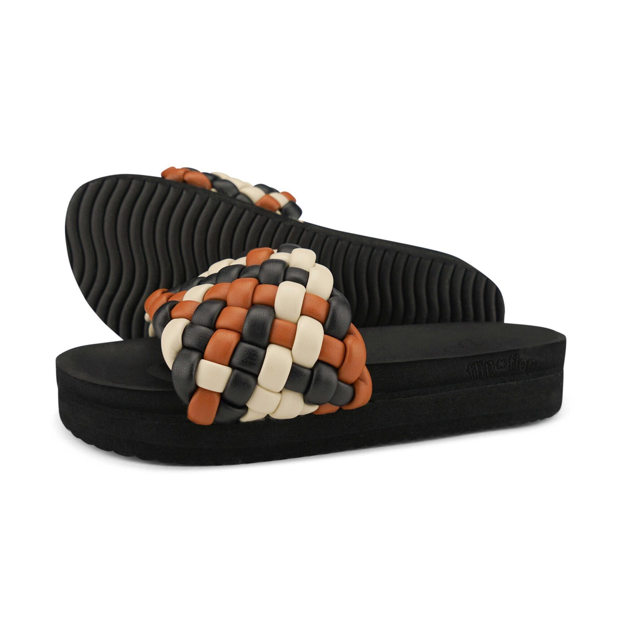 Flip Flop - Femme Weave*hi Slides Marron Foncé - Sandales - Marron - Decathlon