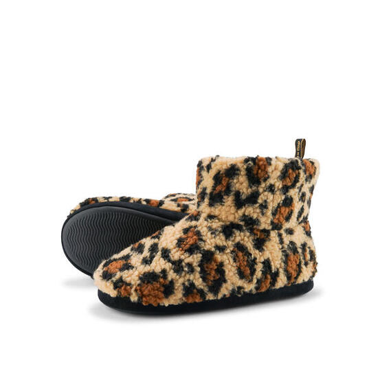 Damen short*yeti leo 2 Hausschuh Braun / Beige