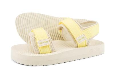 Damen flip*flop comfy*trek Sandale Hellesgelb