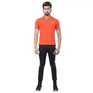 DSC DSC-52 Polyestergewebe Half Sleeve Polo T-Shirt, Large (Rust)