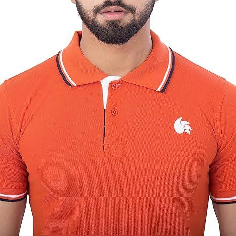 DSC DSC-52 Polyestergewebe Half Sleeve Polo T-Shirt, Large (Rust) 4/6