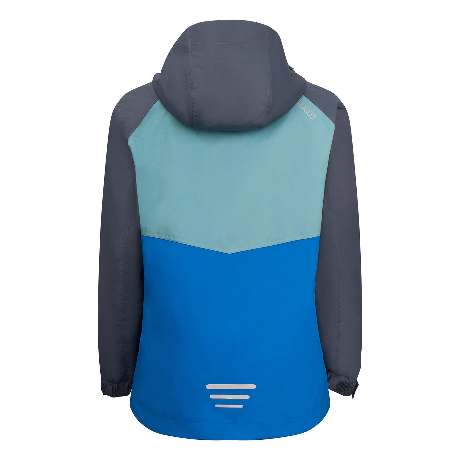 Kinder 3in1 Jacke Bryggen Türkis/Dunkelblau/Kobaltblau 2/4