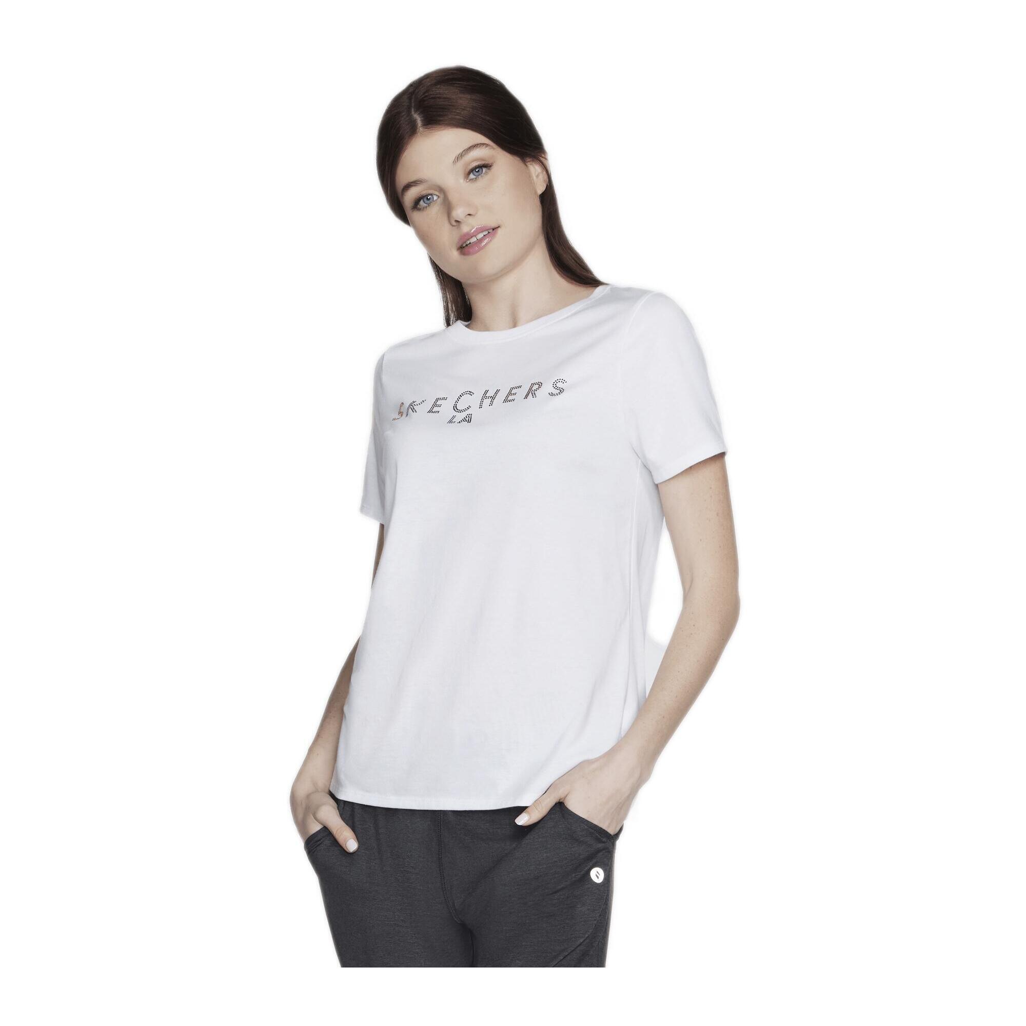 Skechers - T-shirt/débardeur Skechers Shine Pour Femme Blanc - T-shirt Manches Courtes - Blanc - 38 S - Decathlon