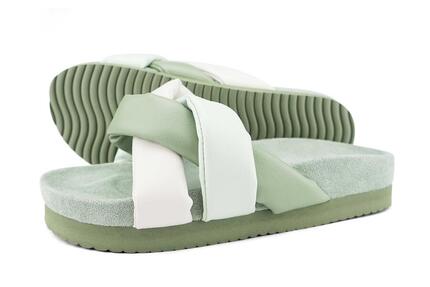 Femme classy*tangle Sandale Bleu foncé Multicolore