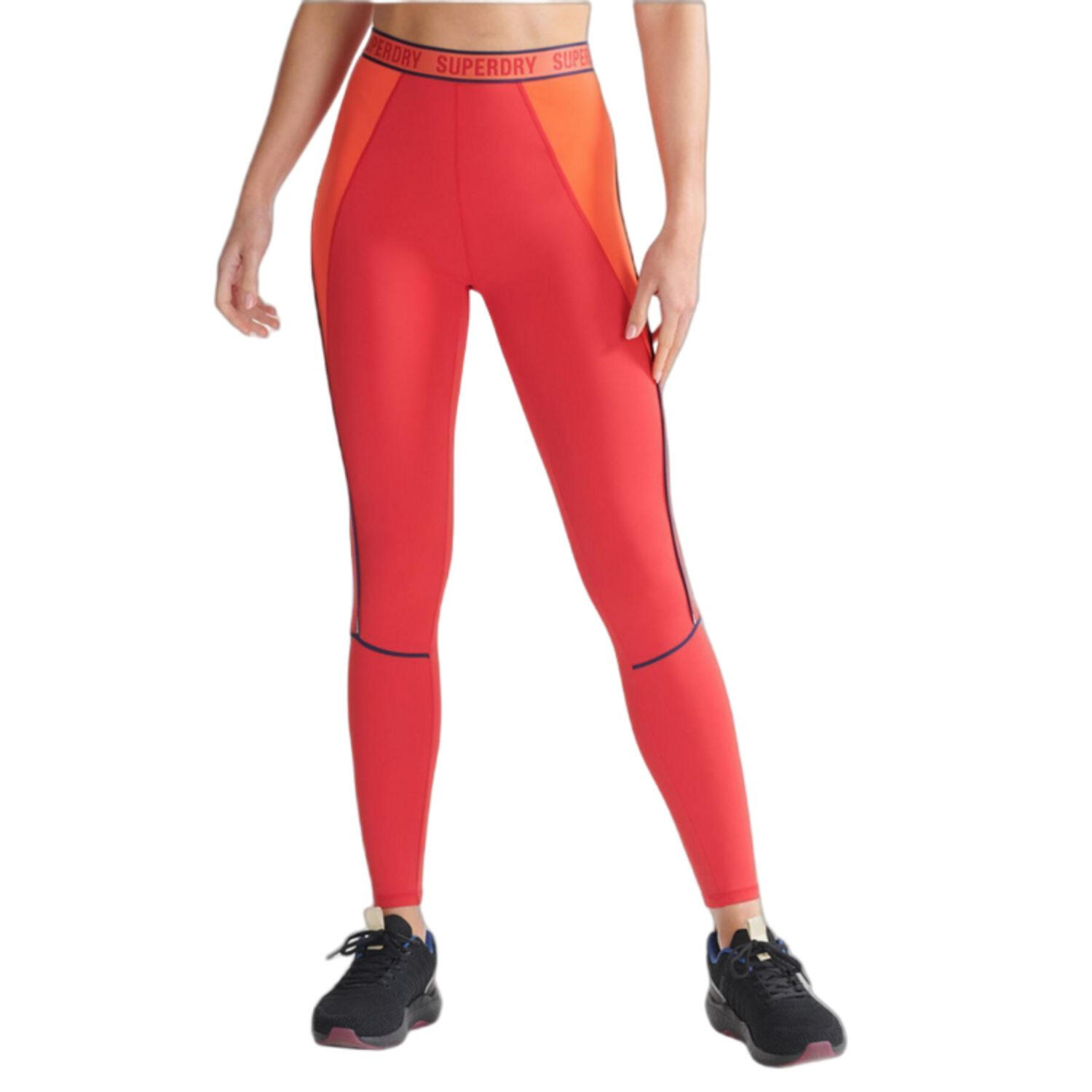 SUPERDRY Damen-Sport-Leggings Superdry Train Branded Elastic Tight