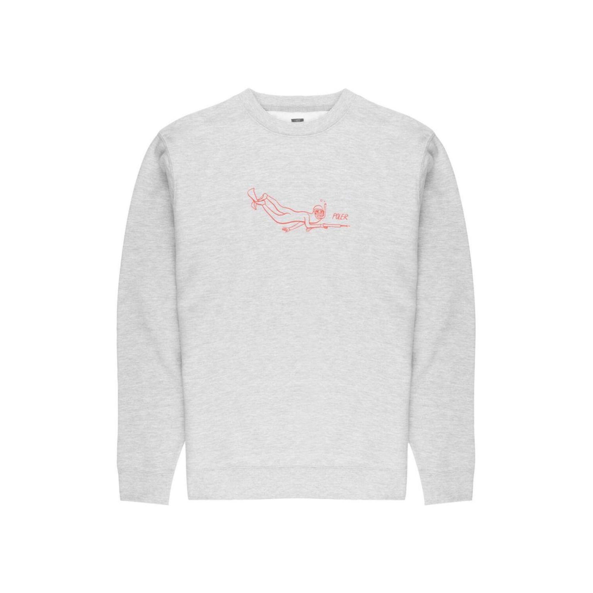 Poler - Hommes Steve's Poler Scuba Sports Fleece Pullover - Sweat-shirt - Gris - 42 M/l - Decathlon