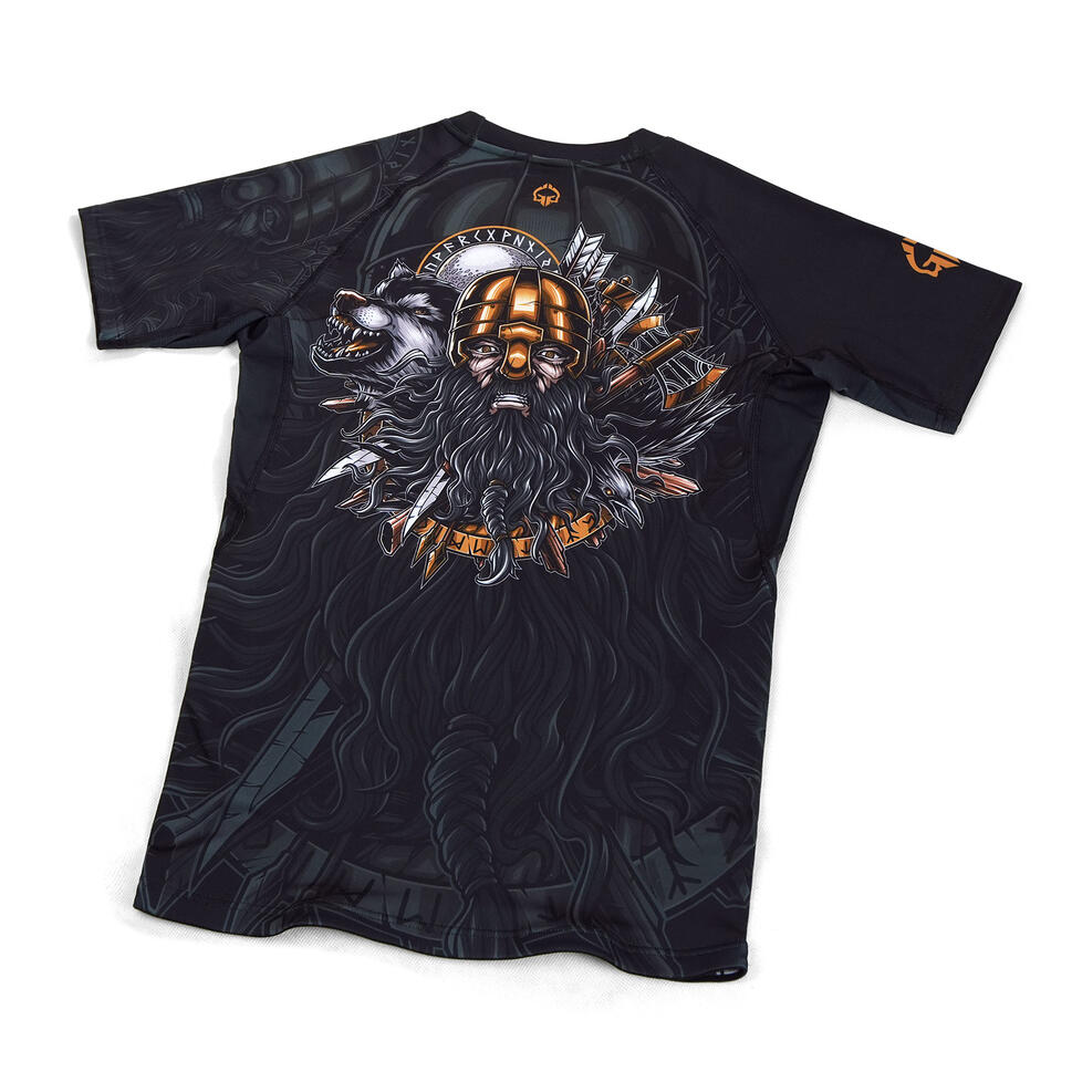 Rashguard do MMA/BJJ męski Ground Game Ragnarok z krótkim rękawem