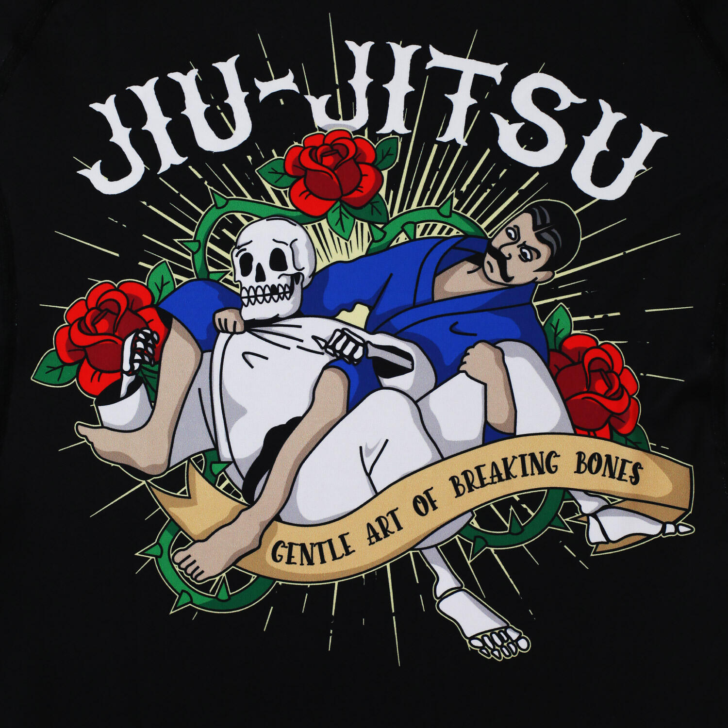 Rashguard do MMA/BJJ męski Ground Game Oldschool z krótkim rękawem 5/5