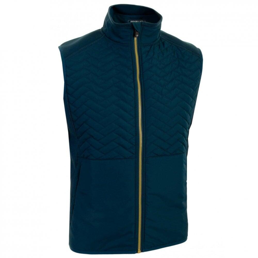 Proquip Therma Gust Quilt Gilet Vest Teal Blue MASTERS GOLF Decathlon