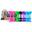 TOSSIT Jeu de Fléchettes Ventouse Silicone, Family Pack, Rose Bleu Violet Vert
