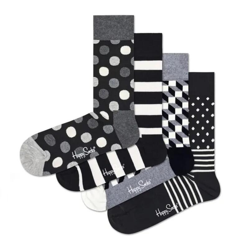 Ciorapi Happy Socks Model Classic Black White And Sock Culoare Negru