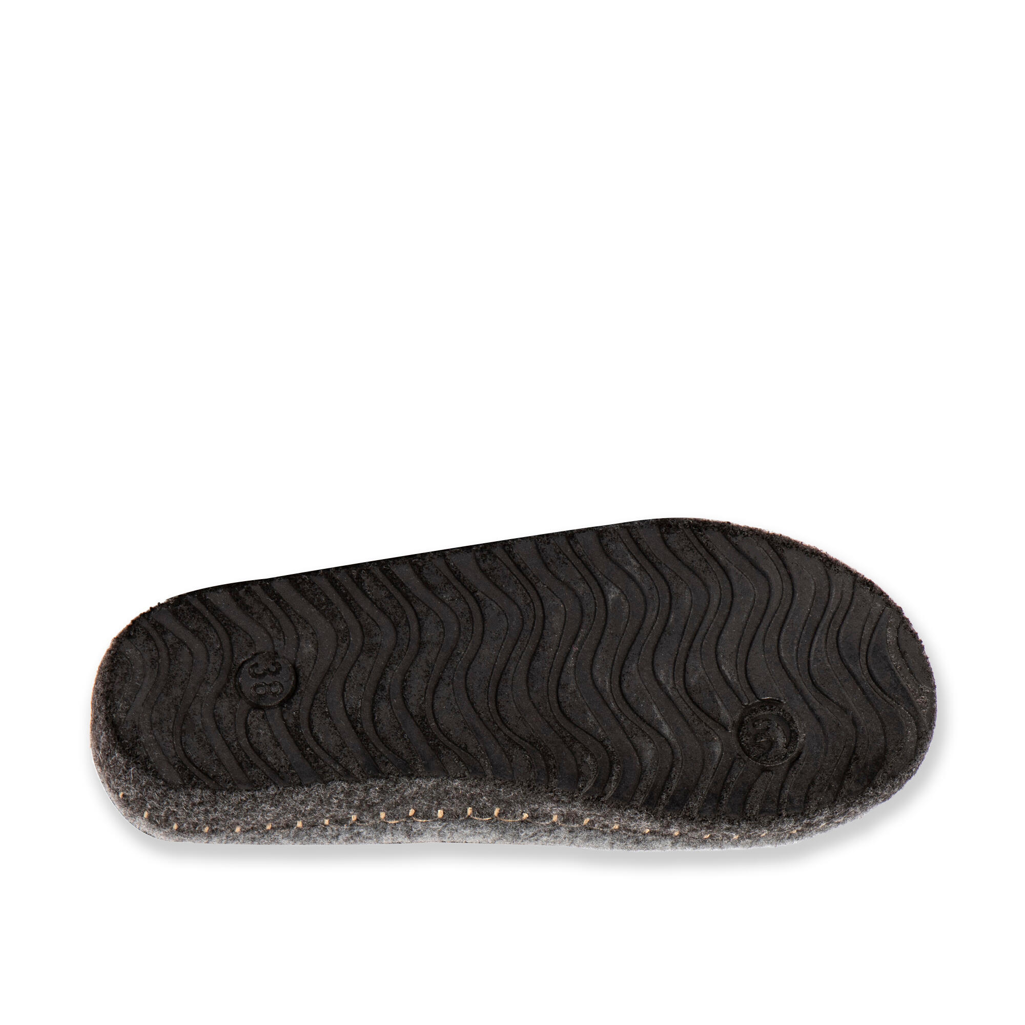Chaussons de repos Nuvola bleu. Rembourrées, semelle en gomme. 7/7