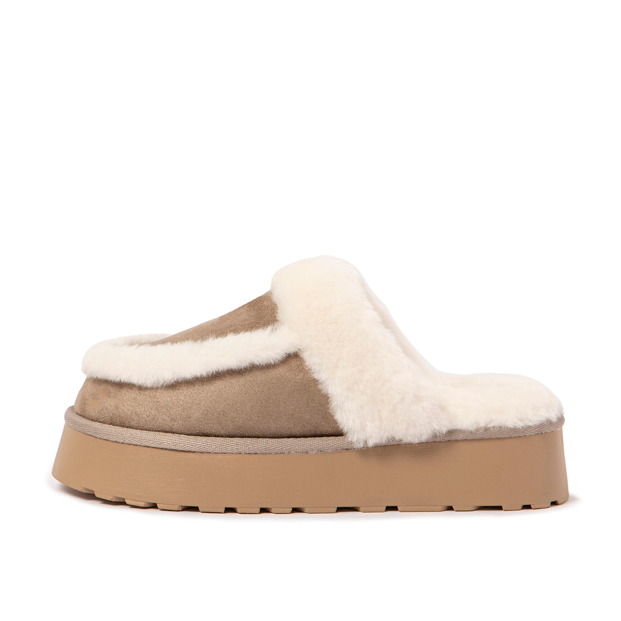 Pantuflas Nuvola ceniza Acolchadas suela goma 4/7