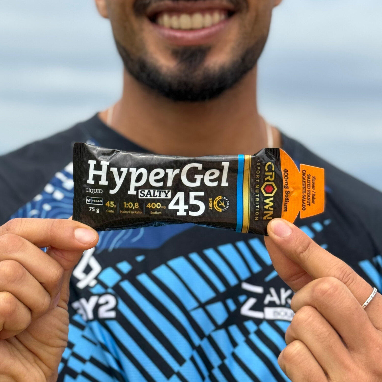 Caja de 10 geles energéticos 'HyperGel 45' de 75 g Cacahuete Salado 3/7