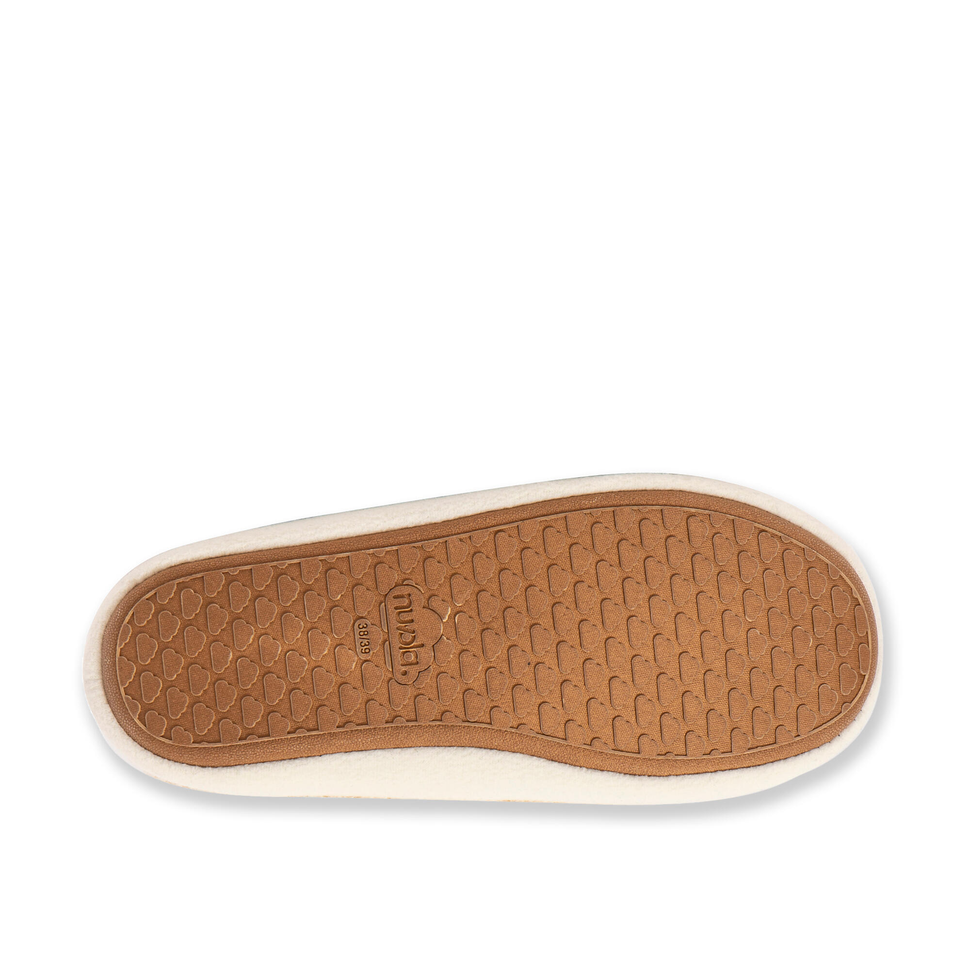 Pantuflas Nuvola crema Acolchadas suela goma 7/7