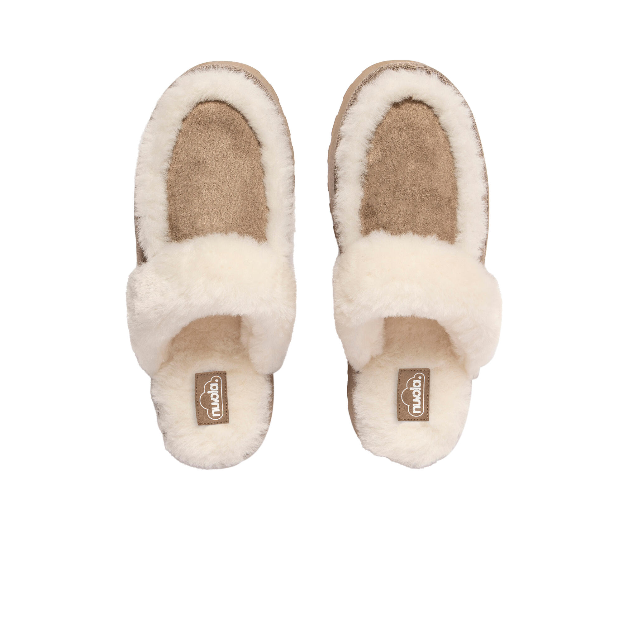 Pantuflas Nuvola ceniza Acolchadas suela goma 5/7