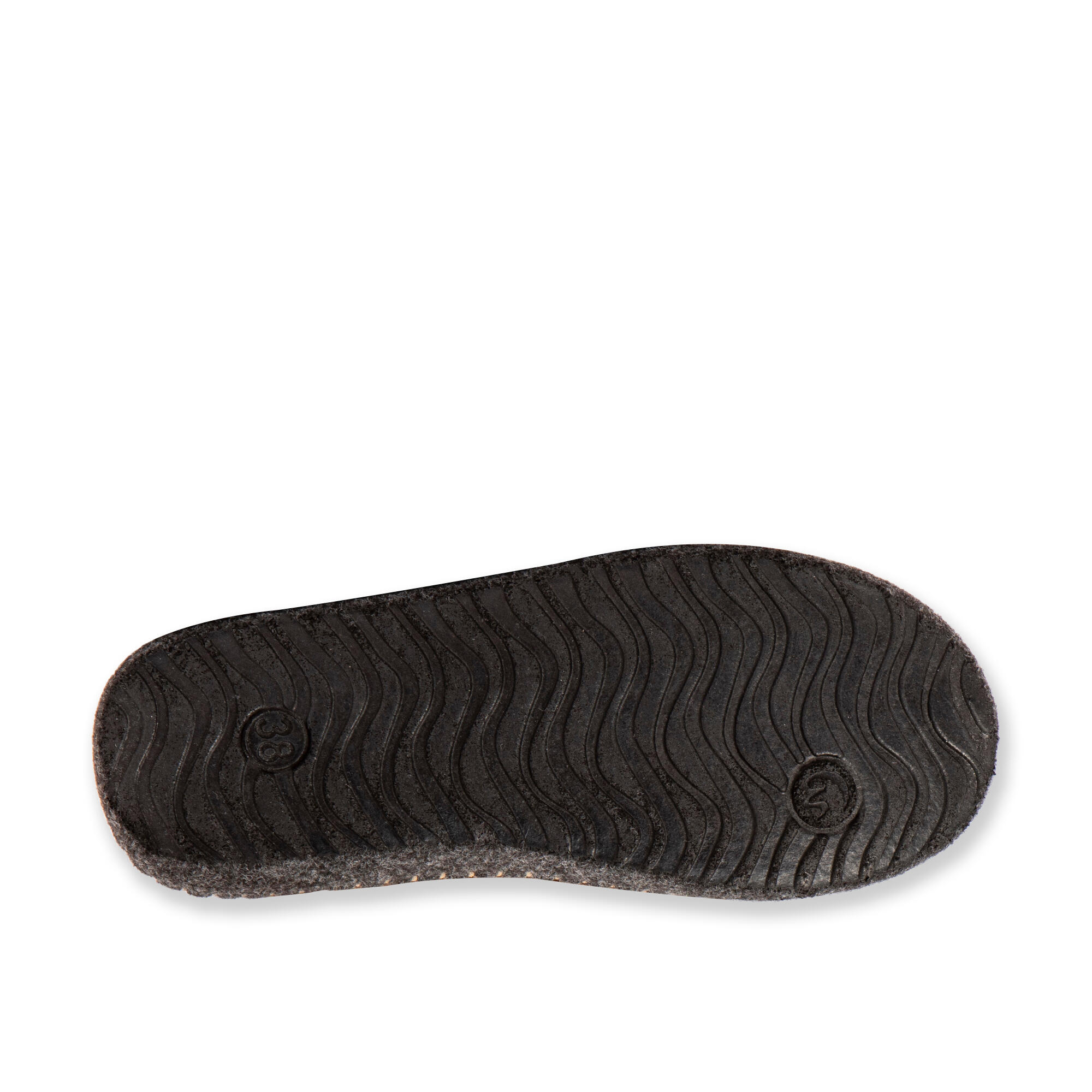 Pantufas de descanso Nuvola castanhos acolchoados com sola de borracha 7/7