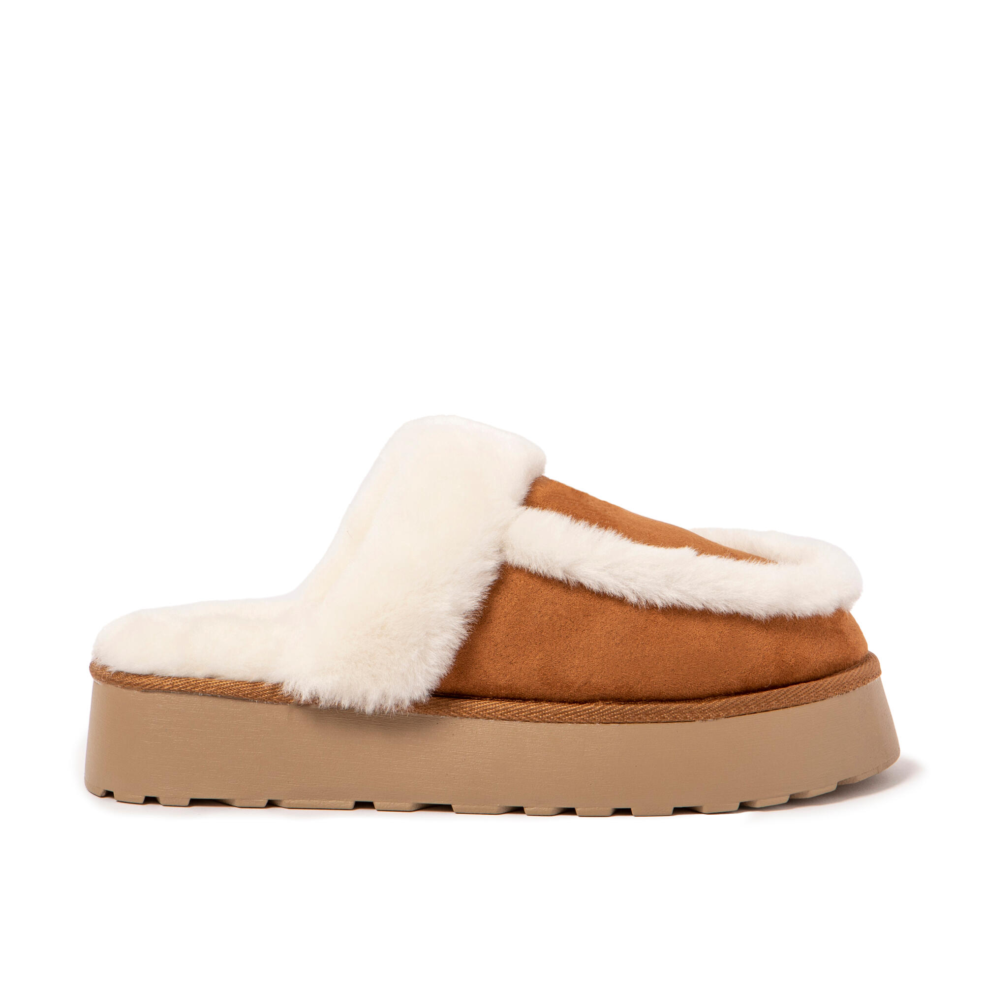Pantufas de descanso Nuvola castanhos acolchoados com sola de borracha 3/7