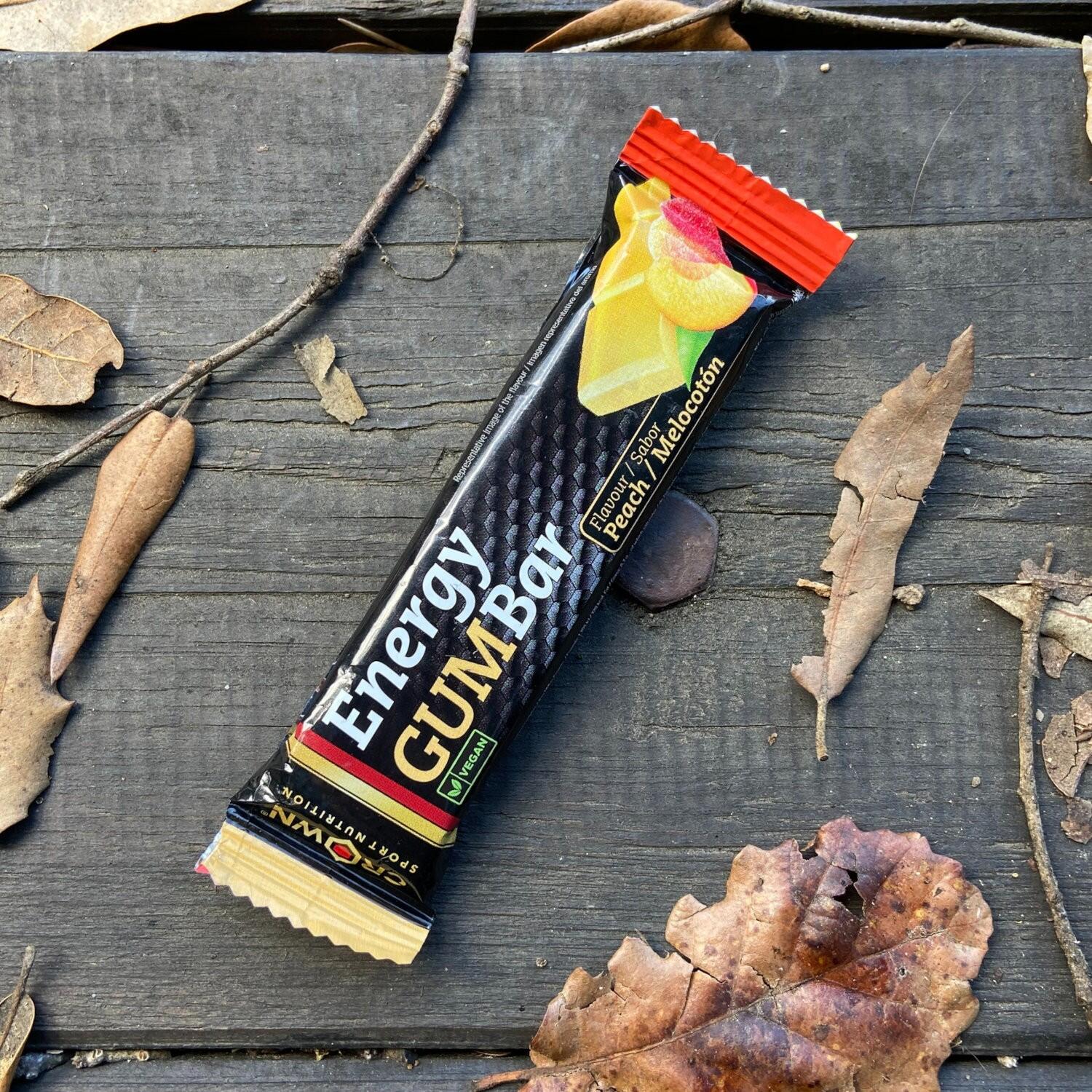 Caixa de 12 barras de goma 'Energy Gum Bar' de 30 g de Pêssego 3/6