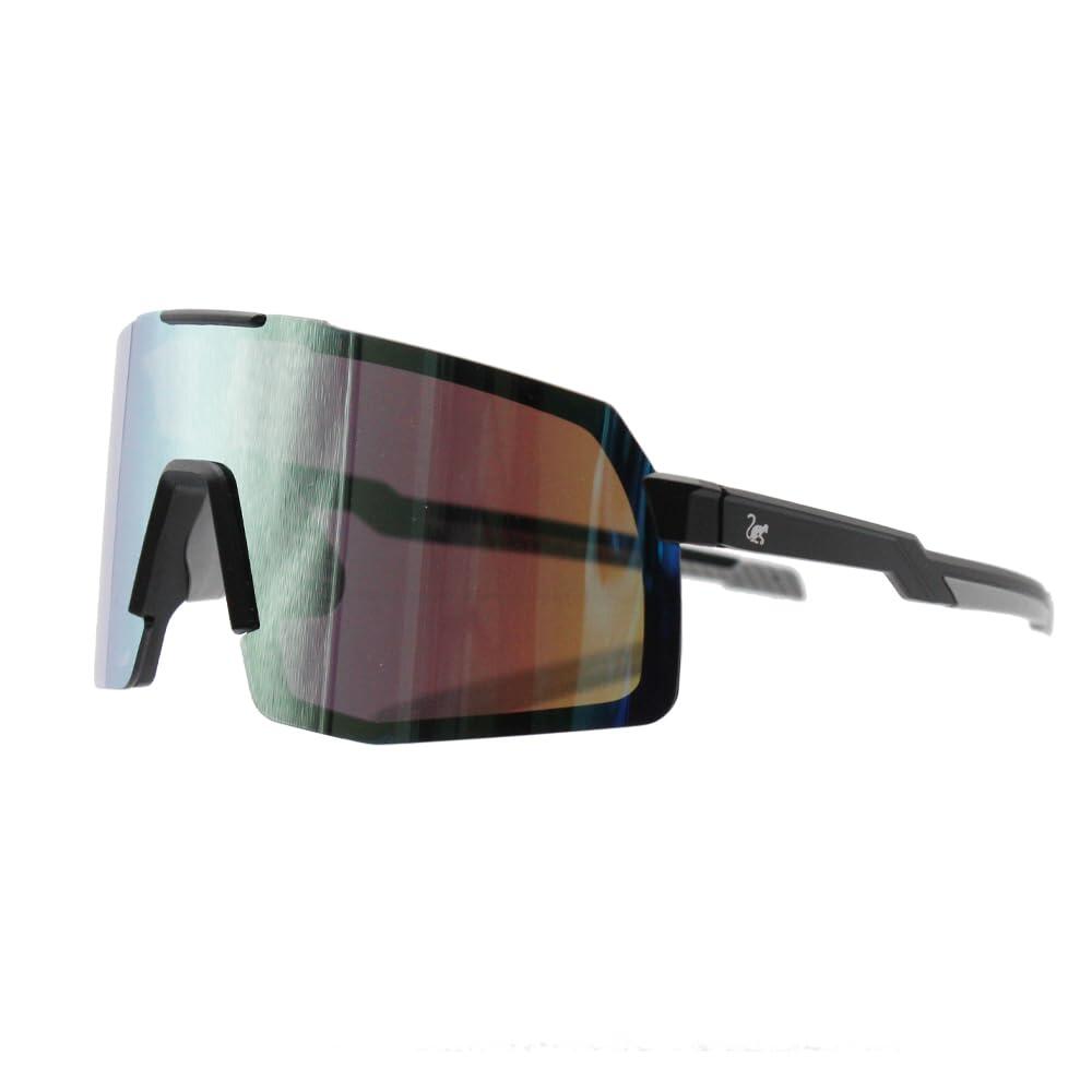 Polarized Sports Sunglasses - 3 Interchangeable Lenses / UV400 (Black)