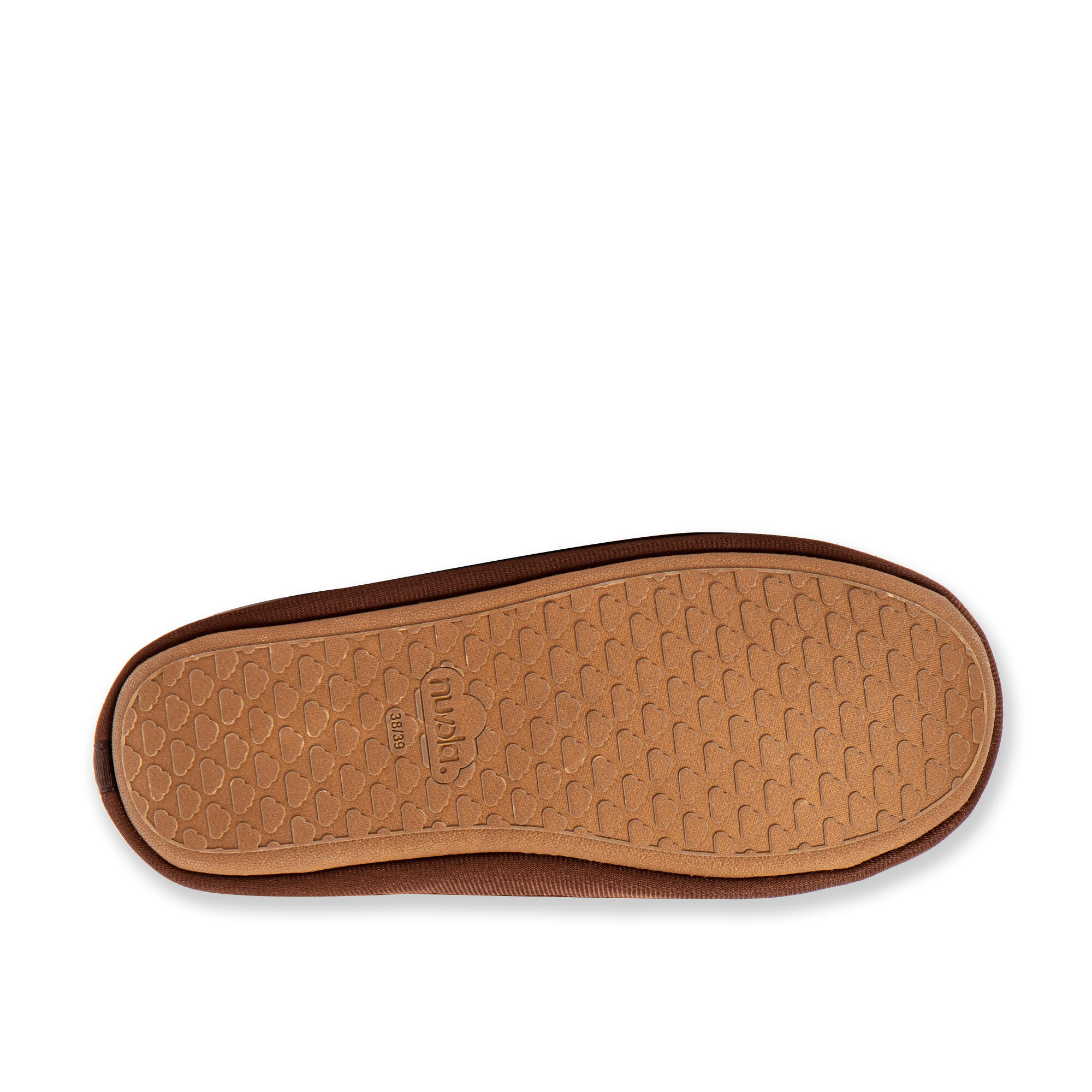 Pantuflas Nuvola castaño Acolchadas suela goma 6/7